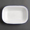 Servirna posoda iz emajliranega jekla 280x190x55mm - Komplet 6 - Olympia - Fourniresto