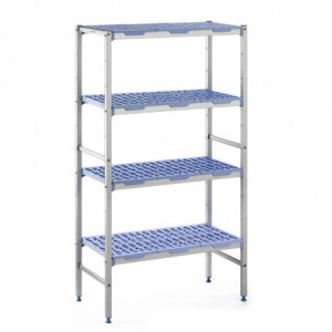 Modularna polica 4 nivoji - Š 890 x G 400 mm - Tournus
