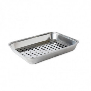 Pekač za meso iz nerjavečega jekla 410x310x55mm - FourniResto - Fourniresto