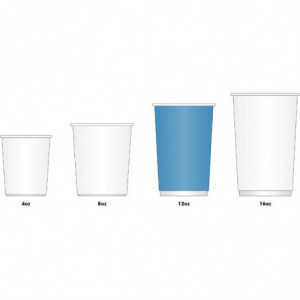 Kozarci turkizne barve - 340 ml - Komplet 1000 - Fiesta