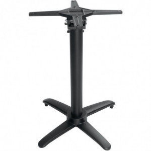 Nihajoča aluminijasta črna miza - Š 480mm - Bolero