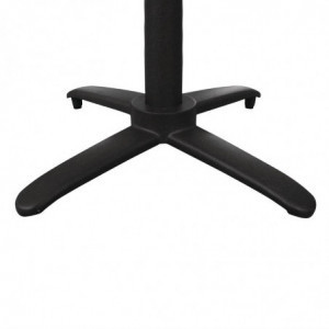 Nihajoča aluminijasta črna miza - Š 480mm - Bolero