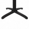 Nihajoča aluminijasta črna miza - Š 480mm - Bolero