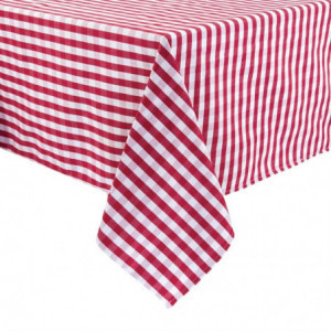 Pravokotna prta s rdečimi karirastimi vzorci iz poliestra 890 x 890 mm - Mitre Essentials - Fourniresto
