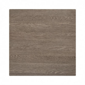 Miza s kvadratno leseno površino - D 700 x Š 700 mm - Bolero