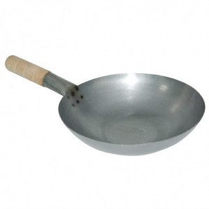 Wok iz nehrđajućeg čelika - 35,6 cm - Vogue - Fourniresto