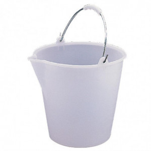 Plastično vedro zelo trpežno belo 12L - Jantex - Fourniresto