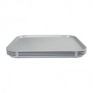 Pladenj za samopostrežbo sive barve 350 x 450 mm - Olympia KRISTALLON - Fourniresto