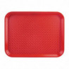 Pladen za samopostrežbo rdeče barve 450 x 350 mm - Olympia KRISTALLON - Fourniresto