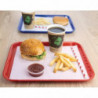 Pladen za samopostrežbo rdeče barve 450 x 350 mm - Olympia KRISTALLON - Fourniresto