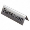 Stojala za mize inox "Rezervirano" - Komplet 10 - Olympia - Fourniresto