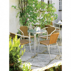 Okrogla zložljiva bistro miza 600mm - Bolero - Fourniresto