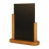 Elegantna namizna ardoizna plošča s teak finišem 280 x 200mm - Securit - Fourniresto