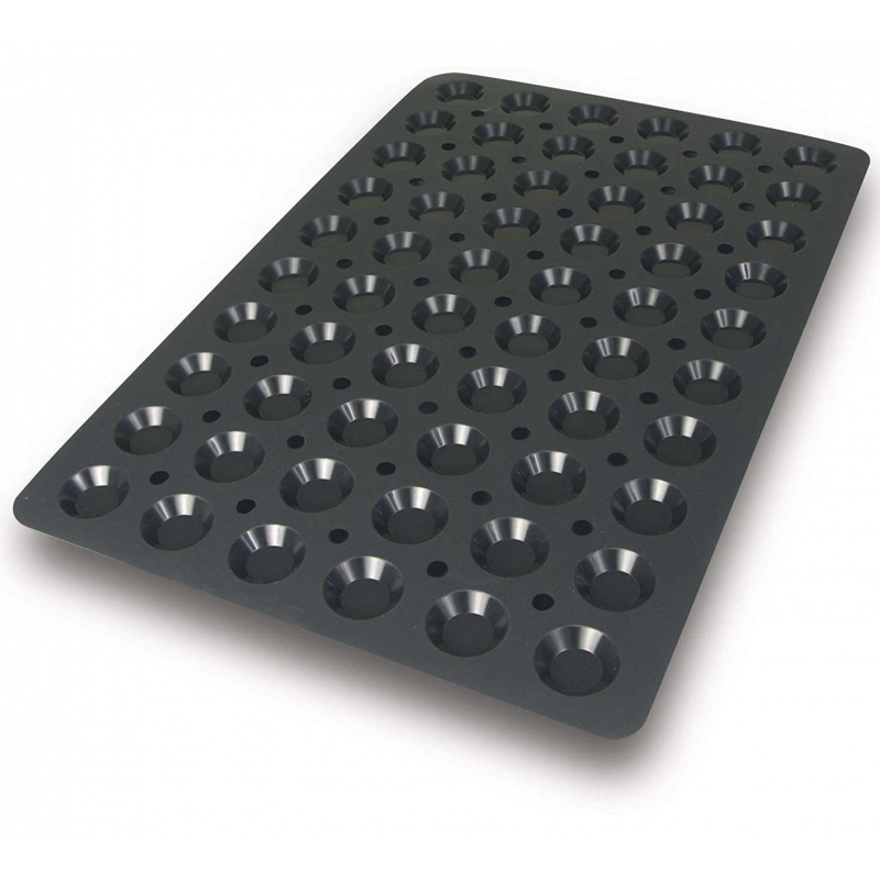 Silicone Mini Tartlet Cake Mold - 60 Pieces - Lacor Silicone Mini Tartlet Cake Mold - 60 Pieces - Lacor