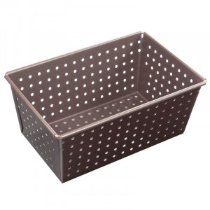 Pekarska posoda s perforacijami iz jekla - 270 x 105 mm - Tellier