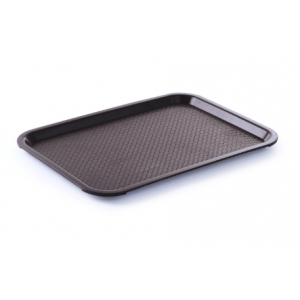 Pravokotni pladenj za hitro prehrano - Velik model 450 x 350 mm - Rjava