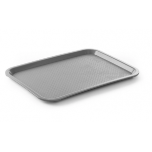 Pravokotni pladenj za hitro prehrano - Velik model 450 x 350 mm - Siv