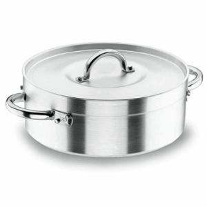 Poklicna brajda s pokrovom - Chef-Aluminij - ø 50 cm