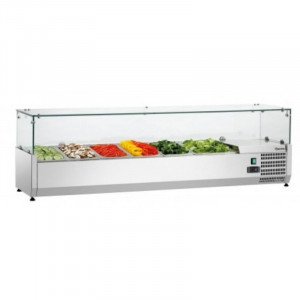 Saladette za postavitev - 5 x GN 1/3 + 1 x GN 1/2