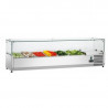 Saladette za postavitev - 5 x GN 1/3 + 1 x GN 1/2