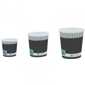 Kozarec iz kartona Elegance - 18 cl - Okolju prijazen - Paket 50 kosov