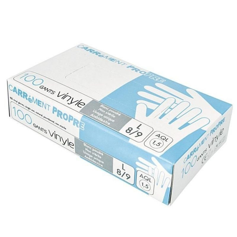 Vinyl Gloves Size L - Pack of 100 Vinyl Gloves Size L - Pack of 100