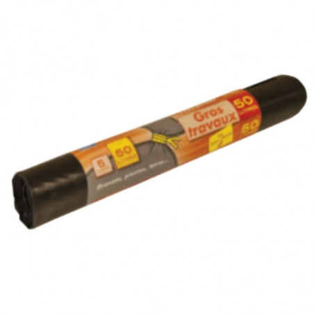 Vreča za smeti za večja dela - 50 L - Komplet 5