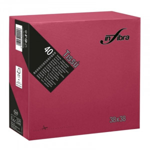 Papirnata brisača 2-slojna 38 x 38 - bordo - paket 1440