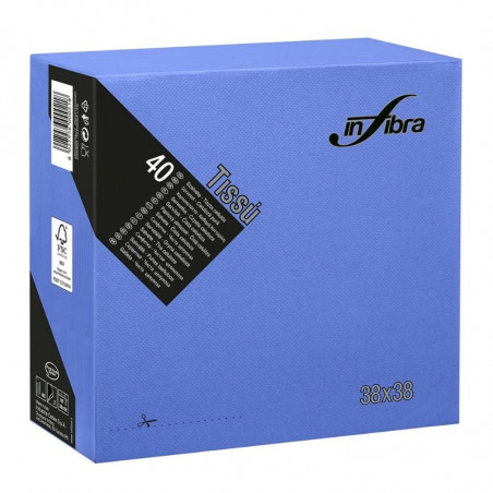 Papirnata brisača 2-slojna 38 x 38 - Modra - Paket 1440