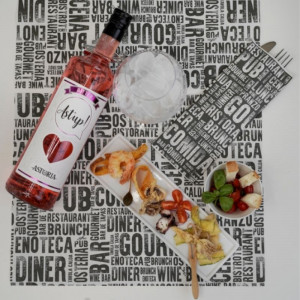Potovalni set Gourmet iz celuloze - 400 x 300 mm - Paket 2000