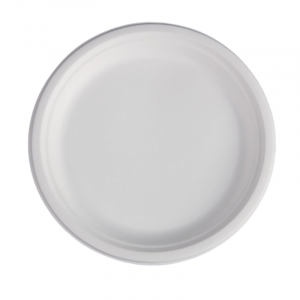 Krožni krožnik iz bagase - 261 x 20,6 mm - Paket 50