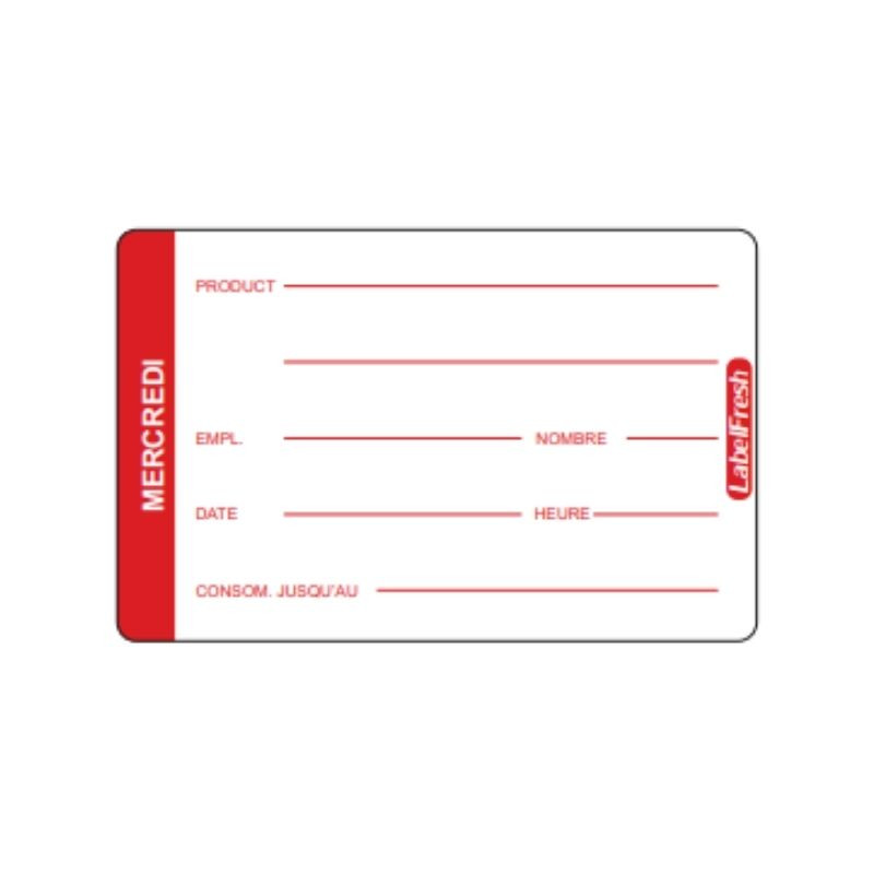 Etiketa sledljivosti LabelFresh Pro - Sreda - 70 x 45 mm - Paket 500 - LabelFresh Etiketa sledljivosti LabelFresh Pro - Sreda - 70 x 45 mm - Paket 500 - LabelFresh