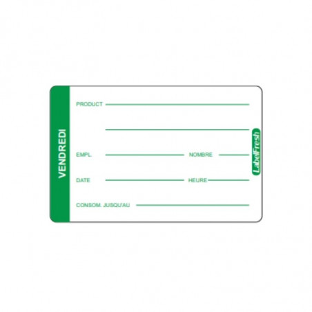 Etiketa sledljivosti LabelFresh Pro - Petek - 70 x 45 mm - Paket 500 - LabelFresh