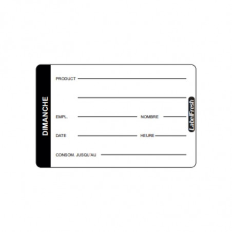 Etiketa sledljivosti LabelFresh Pro - Nedelja - 70 x 45 mm - Paket 500 - LabelFresh