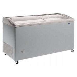 Inox zamrzovalnik s steklenimi drsnimi vrati - 300 L