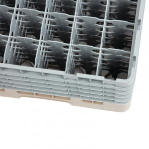 Omarica za kozarce s 36 predelki Camrack bež - Š 500 x G 500 mm - Cambro