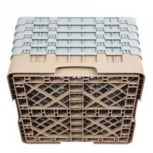 Omarica za kozarce s 36 predelki Camrack bež - Š 500 x G 500 mm - Cambro