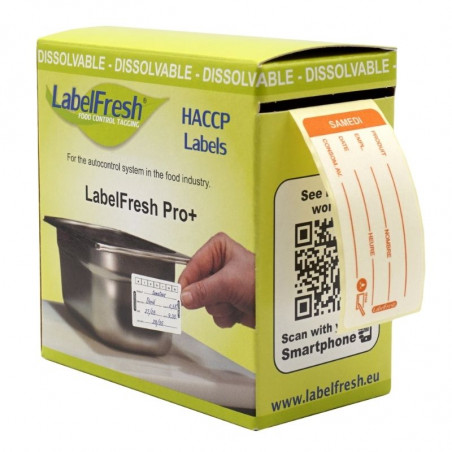 Etiketa sledljivosti LabelFresh Soluble Pro - Sobota - 60 x 30 mm - Paket 250 - LabelFresh