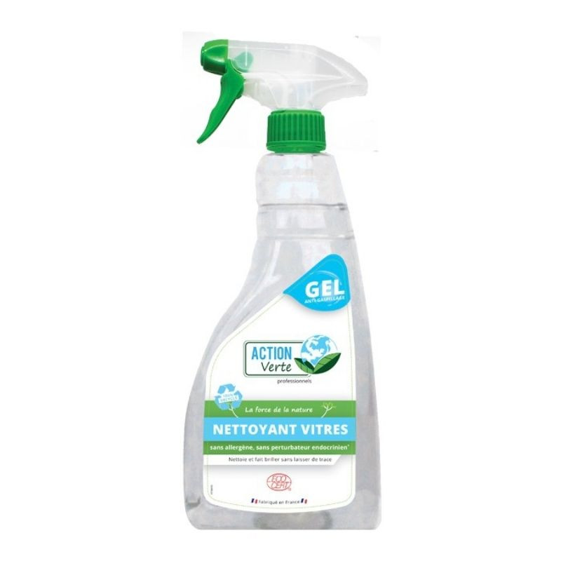 Glass Cleaner Spray Gel - 750 ml - Green Action Glass Cleaner Spray Gel - 750 ml - Green Action