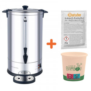 Paket profesionalnega kavnega aparata s 14 L prostornine z trajnim filtrom - 100 skodelic