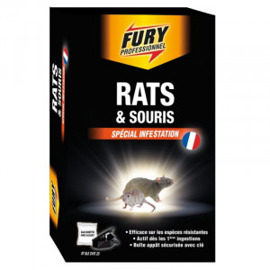 Vabaška za vabo z enkratnimi vrečkami za podgane in miši - paket 6 - FURY