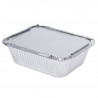 Aluminijasta posodica s pokrovom "Combi Pack" - 670 ml - paket 100 kosov