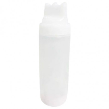 Steklenica s 3 plastičnimi izlivi - 600 ml - Idealna za gostinstvo