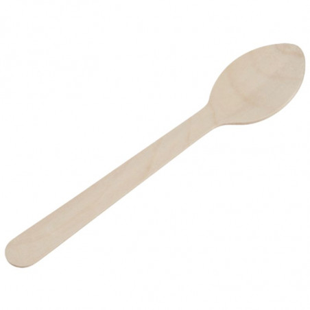 Žlica za juho iz lesa - 160 mm - paket 100
