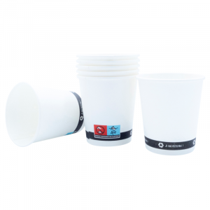 Kozarci iz kartona Beli - 18 cl - Paket 1000