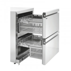 Hladilna miza 2 vrati 2 predala - Š 600 x G 600 mm - Bartscher
