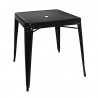 Miza Bistro kvadratna iz črnega jekla - 668 x 668 mm - Bolero