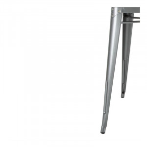 Kvadratna miza iz sivega kovinskega jekla - D 668 x Š 668 mm - Bolero