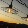Zunanja svetlobna girlanda s kovinskim senčnikom in filamentno žarnico - Chic Cage Light - Lumisky