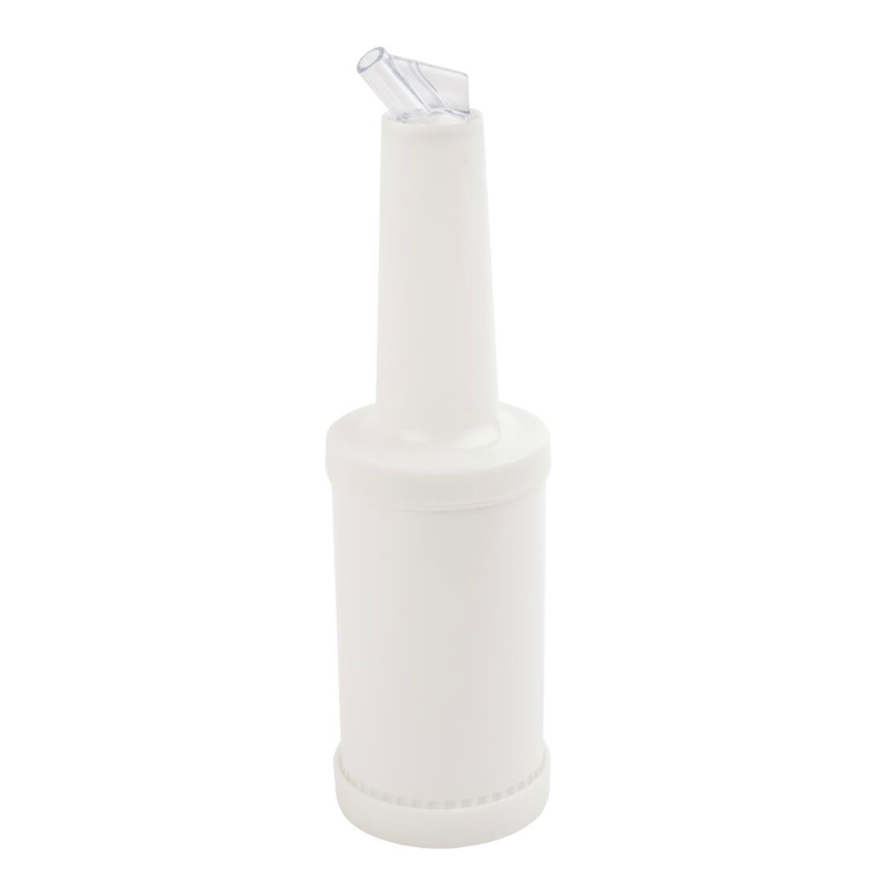 Steklenica s pipo za nalivanje 80 cl - Bela, Dynasteel: Ključen bar dodatek